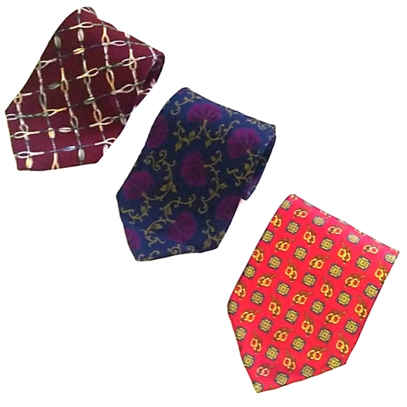 OFFER $60👍 Christian Dior Silk Tie Bundle **PRE-OWNED VINTAGE ** - Picture 12 of 12